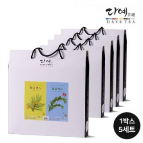 다예 100잔용 선물세트(구수한차한잔) 루이보스 국산둥굴레차